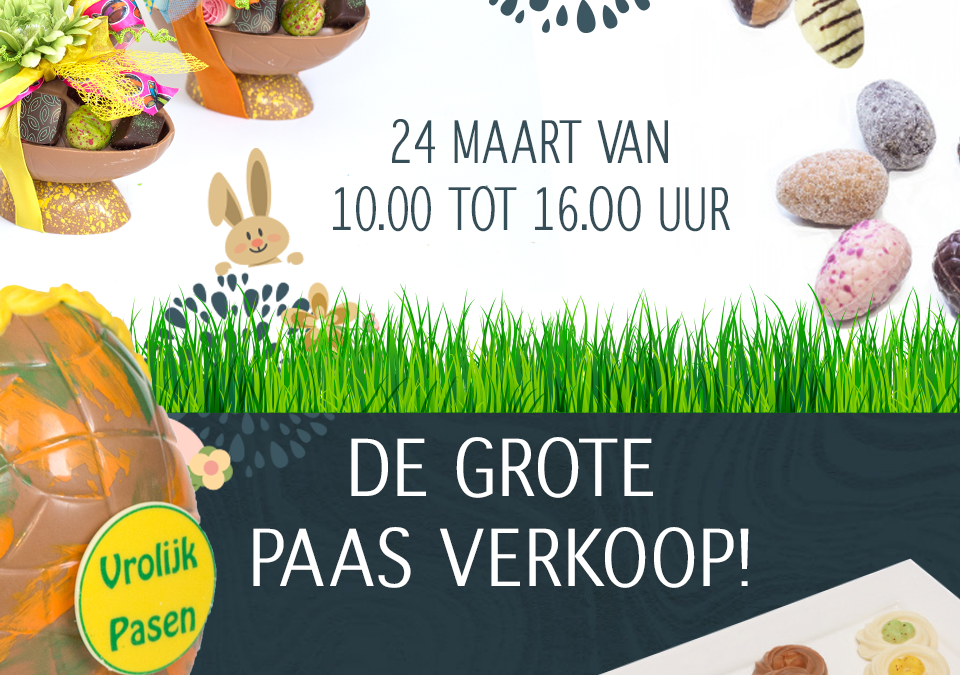 Zaterdag 24 maart: de grote paasverkoop!