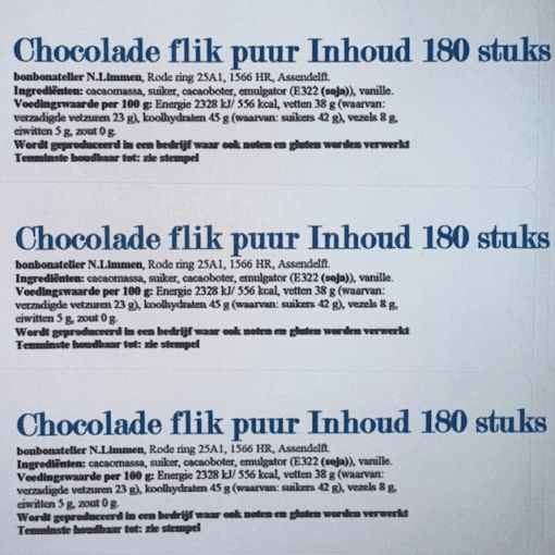 Latti & Co chocoladeflikken 10 vellen