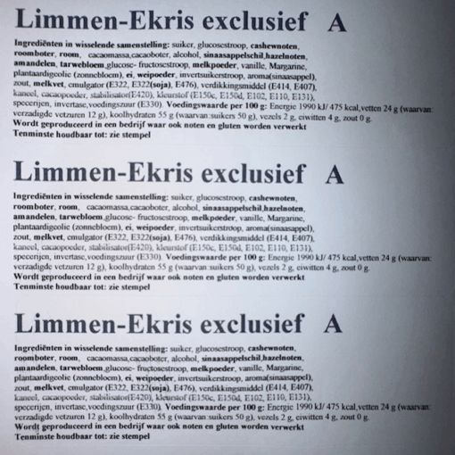 Ekris Gesorteerde bonbons 2kg A